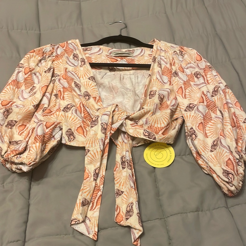 Urban Outfitters crop top with tie front